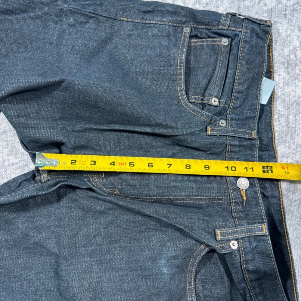 Levi's 502 Regular Taper Jeans Mens 36x32 Dark Wash Blue Denim Casual 29507-0000